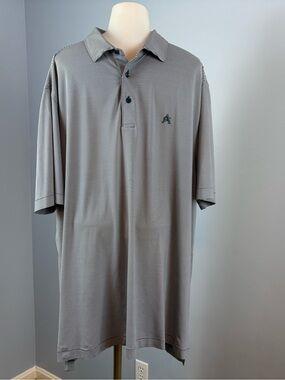 Peter Millar Gray Polo Shirt